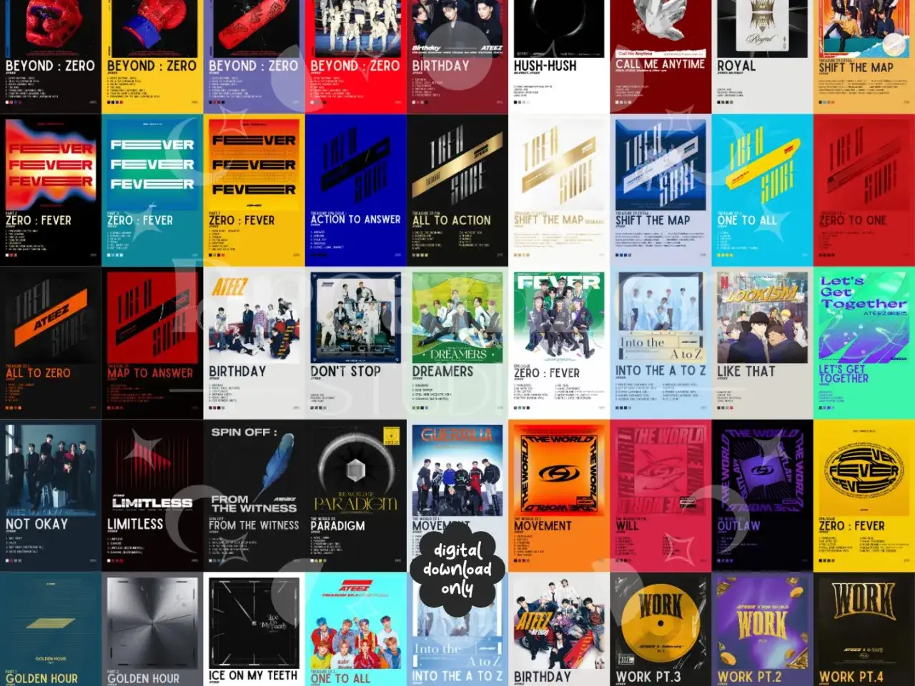 Kolekcja okładek albumów ATEEZ: od 